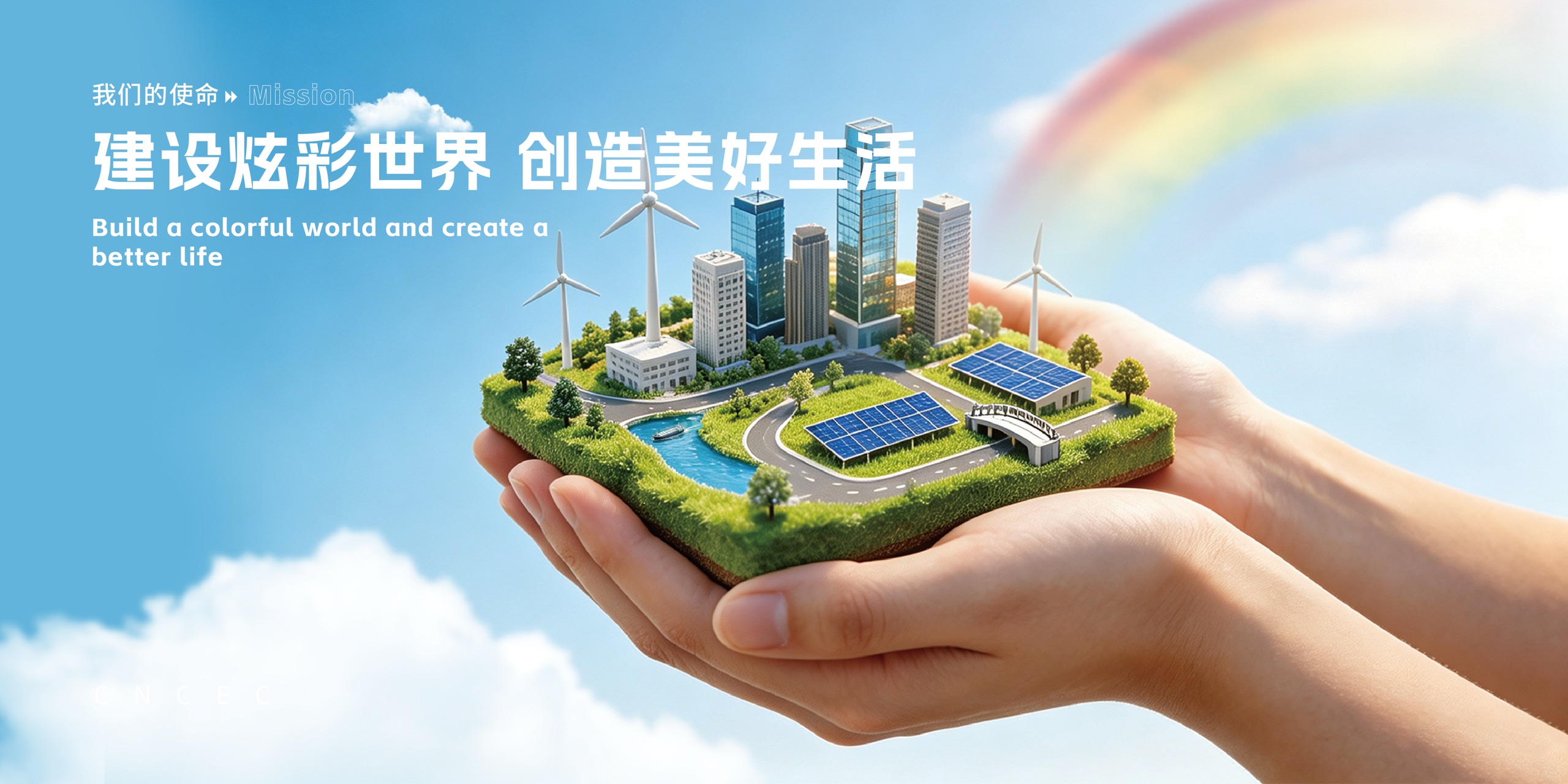 企业使命：建设炫彩世界 创造美好生活